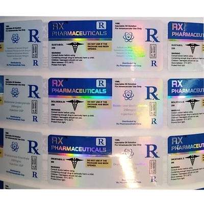 Laser PET 10ml φιαλίδιο ολογράμματος Ετικέτες φαρμακευτικών φιαλιδίων