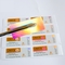 Ισχυρή αυτοκόλλητη ετικέτα φιαλιδίου 10ml Pet Laser Film Cmyk Printing for Pharmacy