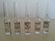 Φαρμακευτικό σαφές και ηλέκτρινο χρώμα μπουκαλιών φιαλλιδίων γυαλιού με την εκτύπωση 2ml