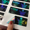 Στεροειδείς ετικέτες φιαλιδίων γυαλιού λέιζερ ολογραμμάτων χρώματος PMS
