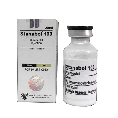 Stanabol 100 for British Dragon Vial και στοματικά πλαστικά μπουκάλια Ετικέτες και κουτιά