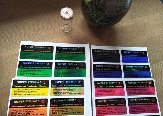 Αυτοκόλλητες ετικέττες ετικετών λέιζερ ολογραμμάτων με την εκτύπωση για το έξοχο φιαλίδιο μπουκαλιών γυαλιού Pharma