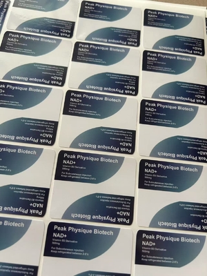 NAD+500 Και NAD+250 Ετικέτες φιαλιδίων 10 ml Ετικέτες φιαλιδίων υποδόριας ένεσης από γυαλί