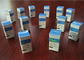 10 εγγράφου φαρμακευτικής συσκευασίας μιλ. χρώματος κιβωτίων CMYK με την επίδραση λογότυπων ολογραμμάτων