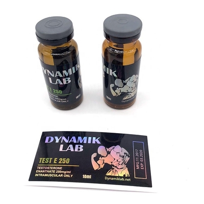 Δοκιμή 250 Ετικέτα μπουκαλιού 10 ml Φιαλίδιο Ετικέτα αυτοκόλλητο Εκτύπωση για γυαλί έλαιο ένεσης