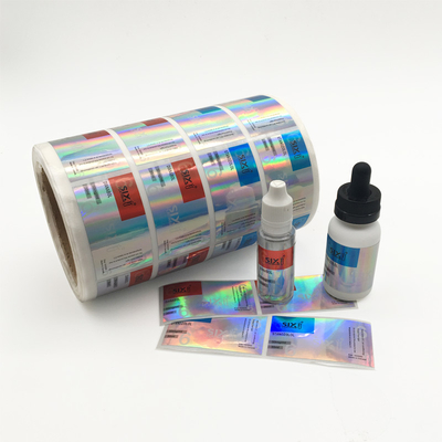 Δυνατή κόλληση Ετικέτες φιαλιδίων 10 ml Φίρμα PET Laser για φαρμακεία Ετικέτες φιαλιδίων γυαλιού