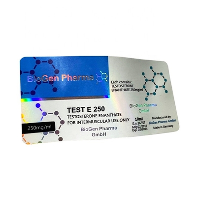 Εκτύπωση ετικετών γυαλιού για φιαλίδια 10 ml Προσαρμοσμένες ολογραφικές ετικέτες για μπουκάλια 10 ml