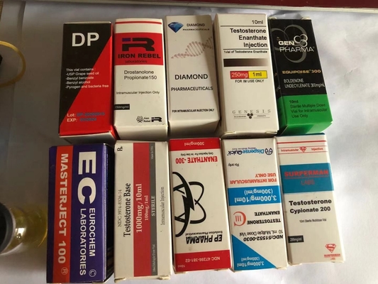Δωρεάν σχεδιασμός 10ml φιαλίδια κουτιά για στεροειδή δοκιμή Cyp φιαλίδια συσκευασία επιλογή προσαρμοσμένου σχεδιασμού