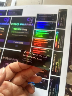 Mounjaro 3ml φιάλες πεπτιδίων Ετικέτες με υλικό Laser Hologram
