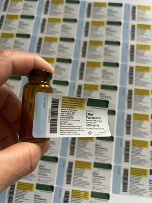 Δοκιμή Ε 10 ml Φιαλίδια αυτοκόλλητης ετικέτας μπουκαλιών με το προσαρμοσμένο σήμα