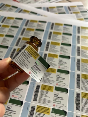 Δοκιμή Ε 10 ml Φιαλίδια αυτοκόλλητης ετικέτας μπουκαλιών με το προσαρμοσμένο σήμα