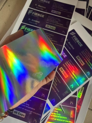 MK600 Ορικά 60 δισκία Ετικέτες Υλικό Ολογράμματος U Για Αλουμινένιες Σφραγίδες