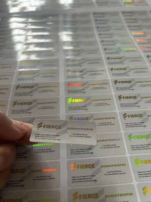 Τιρζεπατίδη 60mg 2ml Ετικέτες γυάλινου φιαλιδίου με υλικό PET Hologram Laser