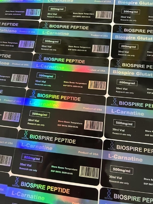 Λ- Καρνατίνη 500 mg/ ml 30 ml Φιαλίδια Ετικέτες Προσαρμοσμένο λογότυπο και σχεδιασμό