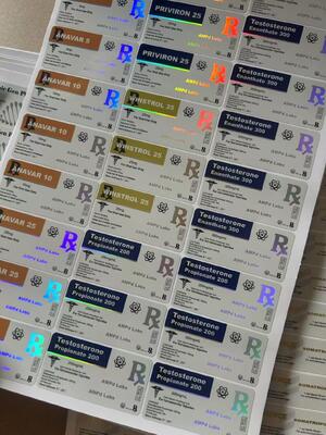 Δοκιμή Προπιονικής Αυτοκόλλητες Ετικέτες Φαρμακείου Φιαλιδίου 10ml