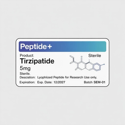GHRP6 5MG 2 MLBottle Ετικέτα Ετικέτα Εκτύπωση για ετικέτες σε σκόνη πεπτιδίων