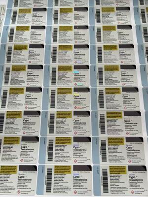 10 Ml Little Glass Vial Labels For Test  Cyp