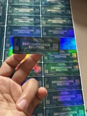 Ετικέτες φιαλιδίων φαρμακευτικού γυαλιού διαλύματος ανασύστασης 10ml