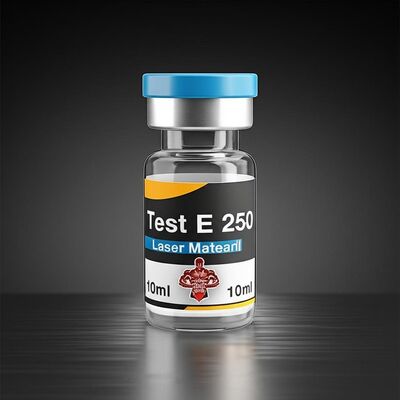 Ετικέτες 10ml Test E 250 Laser Matearil με λογότυπο Μυώδους Άνδρα
