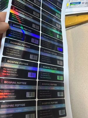 Τολμηρές ετικέτες για φιαλίδια 300 10 ml με λαμπερό αποτέλεσμα