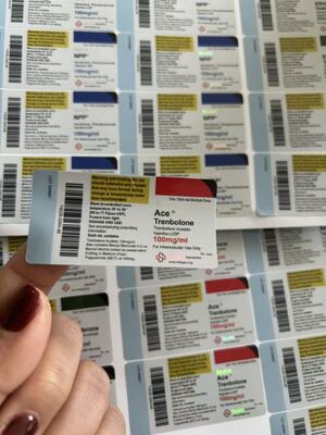 Tre Acetate 100 mg 6x3cm Κατάλληλο για φιαλίδια γυαλιού 10 ml