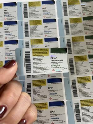 Tre Acetate 100 mg 6x3cm Κατάλληλο για φιαλίδια γυαλιού 10 ml