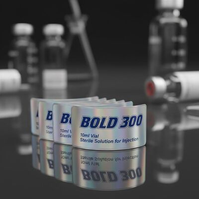 Τολμηρές ετικέτες για φιαλίδια 300 10 ml με λαμπερό αποτέλεσμα