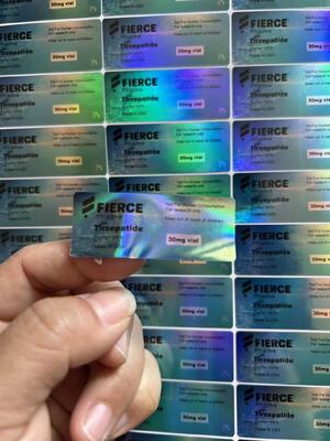 Ετικέτες φιαλιδίου πεπτιδίου BPC 157 5mg