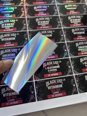 L- GLUTANIKE 5000 mg 30 κάψουλες Ετικέτες πλαστικών φιαλών