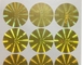 Ολογραφικές αυτοκόλλητες ετικέττες κύκλων λέιζερ για τη σφράγιση κιβωτίων φιαλιδίων 10ml