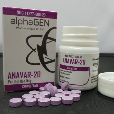 Alphagen Pharma Oral Ananvar 20mg Ετικέτες και κουτιά για συσκευασία φιαλιδίου