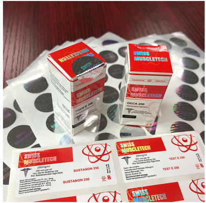 Αυτοκόλλητη ετικέτα 25x60mm Plastic Vinyl Vitamin Private Label για συσκευασία φιάλης 10ml