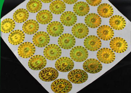 Μόνιμη αυτοκόλλητη ασφάλεια Ετικέτα ολογράμματος UV εκτύπωση