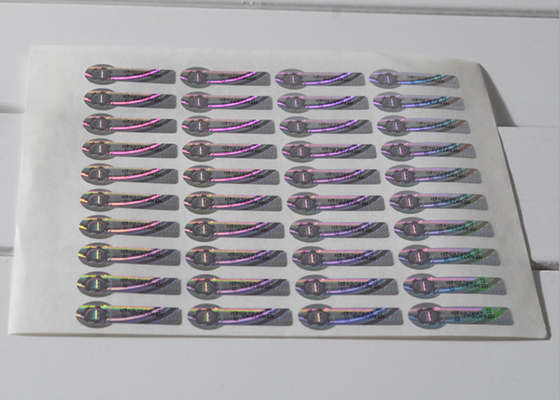 Χρώμα - μεταβαλλόμενη ασημένια αυτοκόλλητη ετικέττα ολογραμμάτων ασφάλειας με τη γρατσουνιά από τον κώδικα