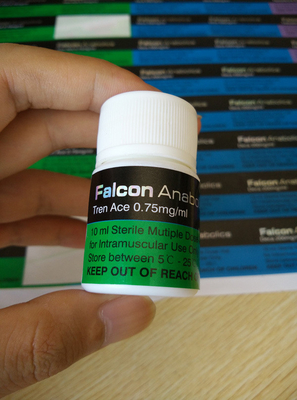 Λάμψη γυαλιστερή επιφάνειας από το στόμα Ετικέτες μπουκαλιών φαρμάκων ειδικής χρήσης Ανθεκτικότητα σε χημικές ουσίες