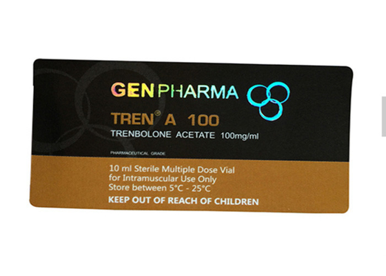 Αφαιρούμενα φαρμακευτικά αυτοκόλλητα με εκτύπωση ολογράμματος 10 ml προσαρμοσμένων ετικετών φιαλιδίου