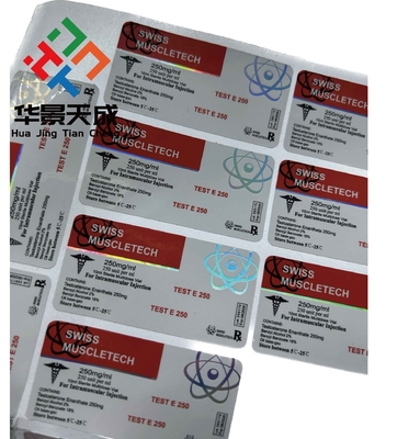 Ετικέτες από μόνιμο αυτοκόλλητο γυάλινο φιαλίδιο πάχους 2,5 ml για γυάλινα δοχεία