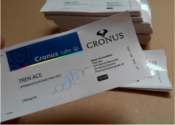 Laboratory 10ml Vial Labels , Laser Pharma Vinyl Label Stickers Εφέ ολογράμματος
