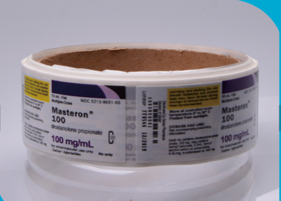 Αδιάβροχες καυτές ετικέτες φιαλιδίων ρόλων 10ml, ιδιωτική αυτοκόλλητη ετικέττα συγκολλητικών ετικετών συνήθειας