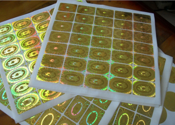 Στρογγυλός μόνιμος συγκολλητικός αδιάβροχος αυτοκόλλητων ετικεττών ολογραμμάτων ασφάλειας κύκλων