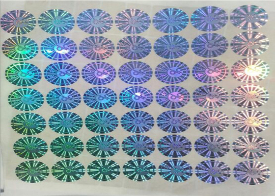 Της PET ασφάλειας αντι πλαστή ετικετών εκτύπωση κώδικα ολογραμμάτων αυτοκόλλητων ετικεττών πολυδιαυλική με το λογότυπο