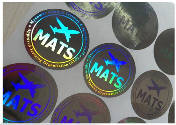 τρισδιάστατες στρογγυλές αυτοκόλλητες ετικέττες ολογραμμάτων/αντι πλαστή αυτοκόλλητη ετικέττα με το τρέξιμο των αριθμών