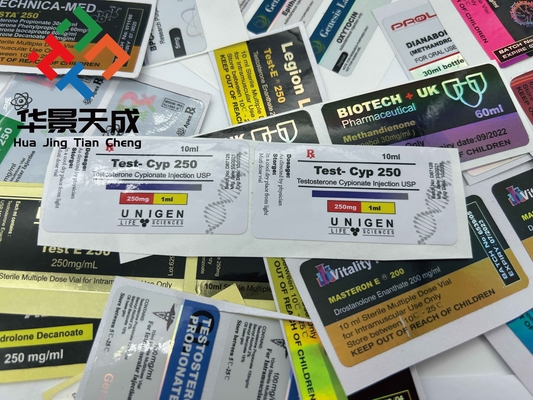 Ετικέτες φιαλίδων γυαλιού για ένεση ελαίου 10 ml Ετικέτες φιαλίδων