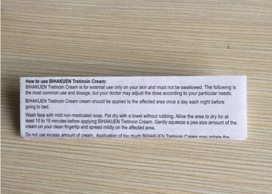 Ένθετο συσκευασίας φαρμάκου Εκτύπωση φιαλιδίου Δοκιμή διαλύματος λαδιού για ένεση