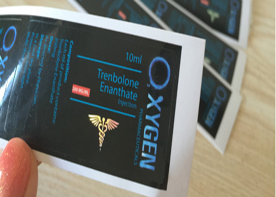Πλήρης έγχρωμη εκτύπωση ετικέτα φαρμάκου για φιάλες οξυγόνου Enanthate 200mg