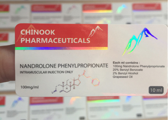 Συγκολλητικές αυτοκόλλητες ετικέττες συνήθειας εγγράφου ολογραφικές 6 X 3 εκατ. με τη στρογγυλή γωνία