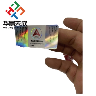 10 ml Ετικέτες φιαλίδων χωρίς γυαλί για ενέσιμα φάρμακα Αναβολικό αυτοκόλλητο