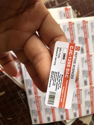 Αδιάβροχα Πεπτίδια Tb500 2 ml 3 ml Μικρές ετικέτες φιαλίδων με υλικό ολογραφίας λέιζερ