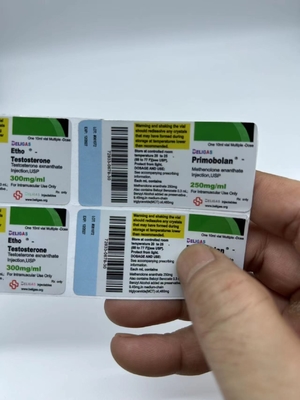 Προσαρμοσμένο όνομα μάρκας Ενέσιμα και από του στόματος στεροειδή 10 ml φιαλίδιο Ετικέτες συσκευασίας Φαρμακευτικά αυτοκόλλητα αυτοκόλλητα