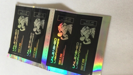 10 ml Φιαλίδιο Ετικέτες με Ασημένιο/ Χρυσό Φόλιο για δοκιμή E 250